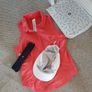 Lulu Lemon Running T Shirt, Peaked Hat, Hair Band and Carrier Bag Image 6