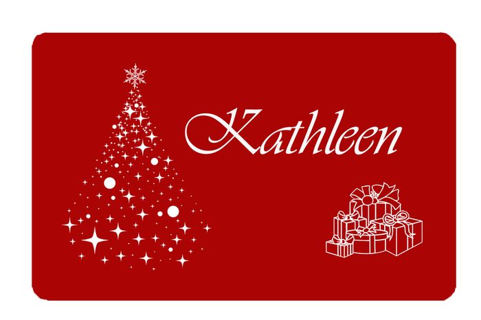 Christmas Table Place Names