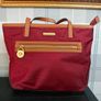 Michael Kors Burgundy Nylon & Leather Tote Bag Image 10
