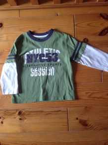Age 4 Green Mock-Layer Top