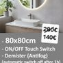 LED Bathroom Mirror Defogger Fog Free Neutral Light Image 2