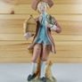 Victorian Man With Bird And Cage Figurine Vintage Image 3