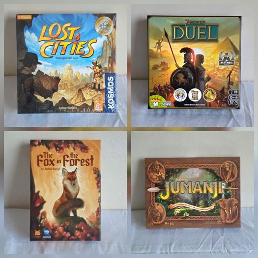 Boardgames (Duel, Lost Cities, Fox In The Forest & Jumanji)