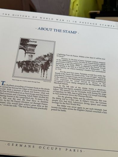 The History of World War II in post stamps