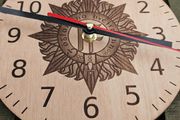 Irish Defence Forces - 7" Laser Engraved Wooden Clock