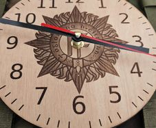 Irish Defence Forces - 7" Laser Engraved Wooden Clock