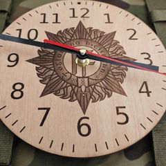 Irish Defence Forces - 7" Laser Engraved Wooden Clock