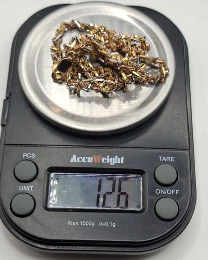 9 ct gold tri colored set