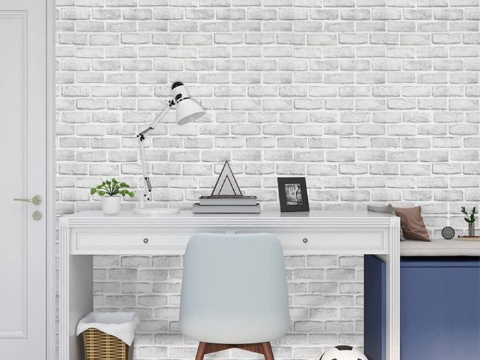 Brick Effect Self Adhesive Wallpaper, Sticky Back Plastic Roll Vinyl, Peel and Stick Wallpaper Suitable for Living Room, Kitchen, Bedroom, 44.5x300cm (FREE POSTAGE)