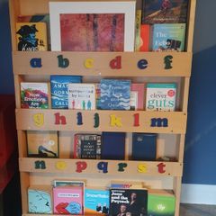 children's book shelves - wall hung