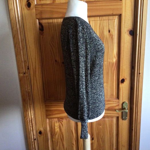 Marks and Spencer Ladies Black and Gold Sparkle  jumper L 14/16 includes postage