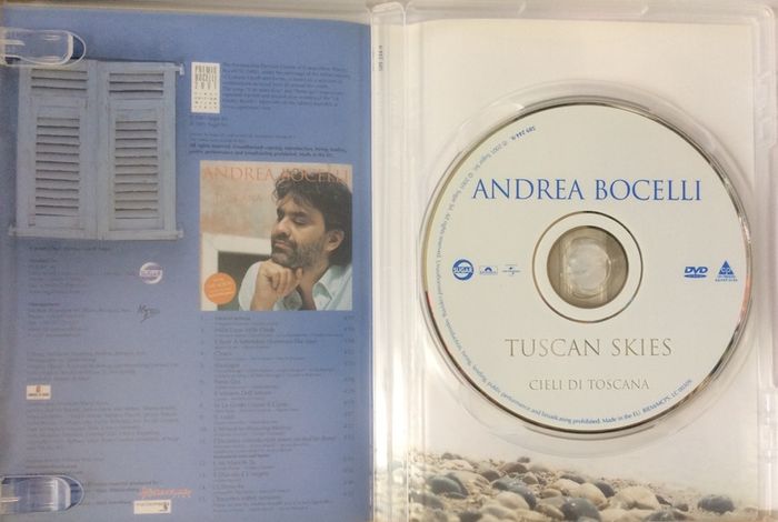 Andrea Bocelli [2002] Tuscan Skies (Cieli di Toscana) [Music DVD]