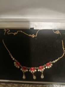 Rolled gold necklace stamped