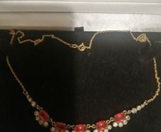 Rolled gold necklace stamped