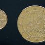 Malta 2008 euro coins set 24k Gold plated & Rhodium gilt Maltese medal limited edition Image 4