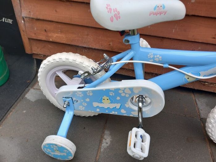 Kids puppy bike size 12 inch wheels