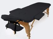 Massage Table, Foldable with Armrest, Height-Adjustable Cosmetic Table Massage Bed