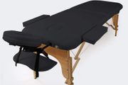 Massage Table, Foldable with Armrest, Height-Adjustable Cosmetic Table Massage Bed