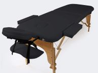 main image for ad Massage Table, Foldable with Armrest, Height-Adjustable Cosmetic Table Massage Bed