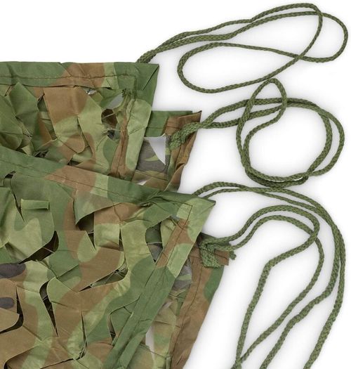 2 m x 3 m Army Camouflage Netting Woodenland Military Camo Net for Kids Den Camping Hide Green
