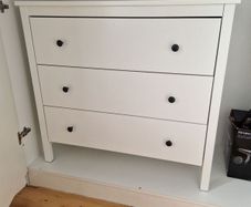 KOPPANG Chest of 3 drawers, white, 90x46x83 cm