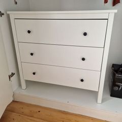 KOPPANG Chest of 3 drawers, white, 90x46x83 cm