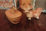 Jersey Cow butter dish