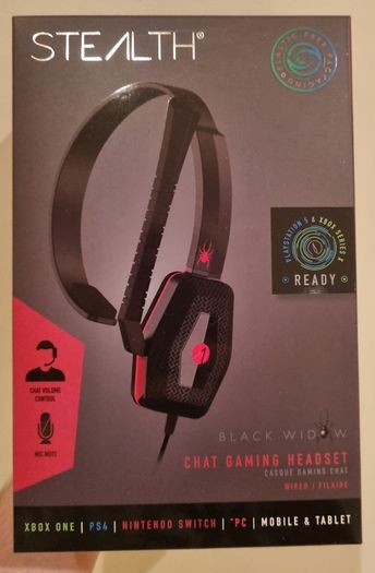 Stealth BlackWidow Chat Headset