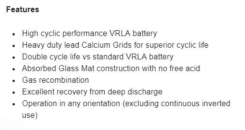 Rec14-12 upgrade for Es12-12 Mobility Scooter Battery