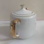 Fabulous 1950s Carrigaline Pottery Teapot with a Lovely Pink Carnation Motif with Gilt Handle, Spout and Lid Finial Image 3
