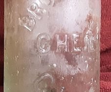 vintage brown bro chemist Glasgow bottle