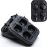 3D Skull Ice Cube Moulds, Silicone Ice Cube Tray Maker,Makes 4.6 X 4cm ice Skulls for Gin Glasses, Whiskey, Scotch, Cocktail and Liqueur Glasses-Black Image 2