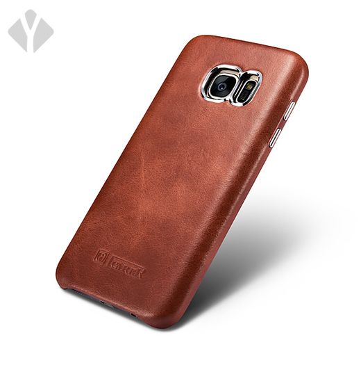 S7 Vintage Leather Back Cover
