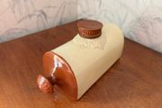 Pair of Vintage Stoneware Hot Water Bottles / Bed Warmers