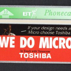 1992 United Kingdom 10 unit British Telecom Toshiba - We Do Micro (Landis & Gyr) Phone card