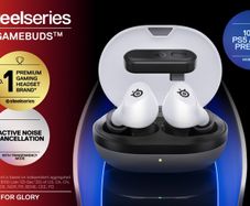 STEELSERIES Arctis GameBuds Wireless Noise-Cancelling Gaming Earbuds for PS5 - White