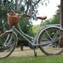 White Vintage Ladies Bike Kenzel Malena 3 Speed Internal Gears Wicker Basket Image 3