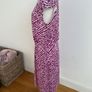 Jaegar purple/white dress size 10 Image 3