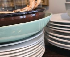 plates, glasses, mugs