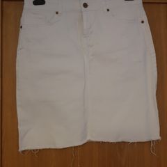 Part Two White Denim Skirt Size 12