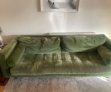 Velvet sofa