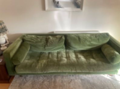 Velvet sofa