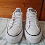 Converse chuck Taylor platform low Size 5 eu 37.5 white canvas in excellent condition Image 2