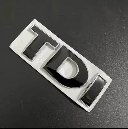 TDI Volkswagen rear side emblem badge