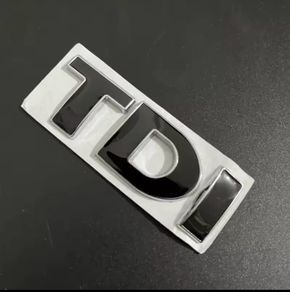 TDI Volkswagen rear side emblem badge