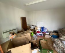 cardboard boxes