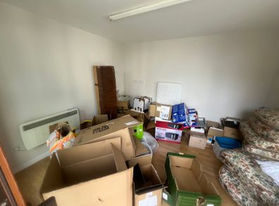 cardboard boxes