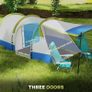 Three Man Two-Room Tent, with Porch and Accessories - Green Image 5