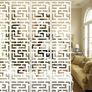 12Pc/set White Room Divider Screens, Wood-Plastic Hanging Screen Panel,Folding Privacy Room Divider Panels,DIY Home Partition Decor 29x29cm (MULTIPLE DESIGNS) Image 10