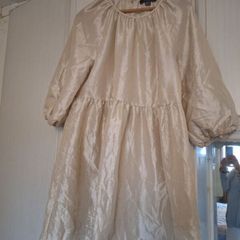 Cream Shiny Dress
